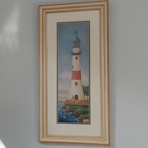 Whymsy Lighthouse Print ..Framed